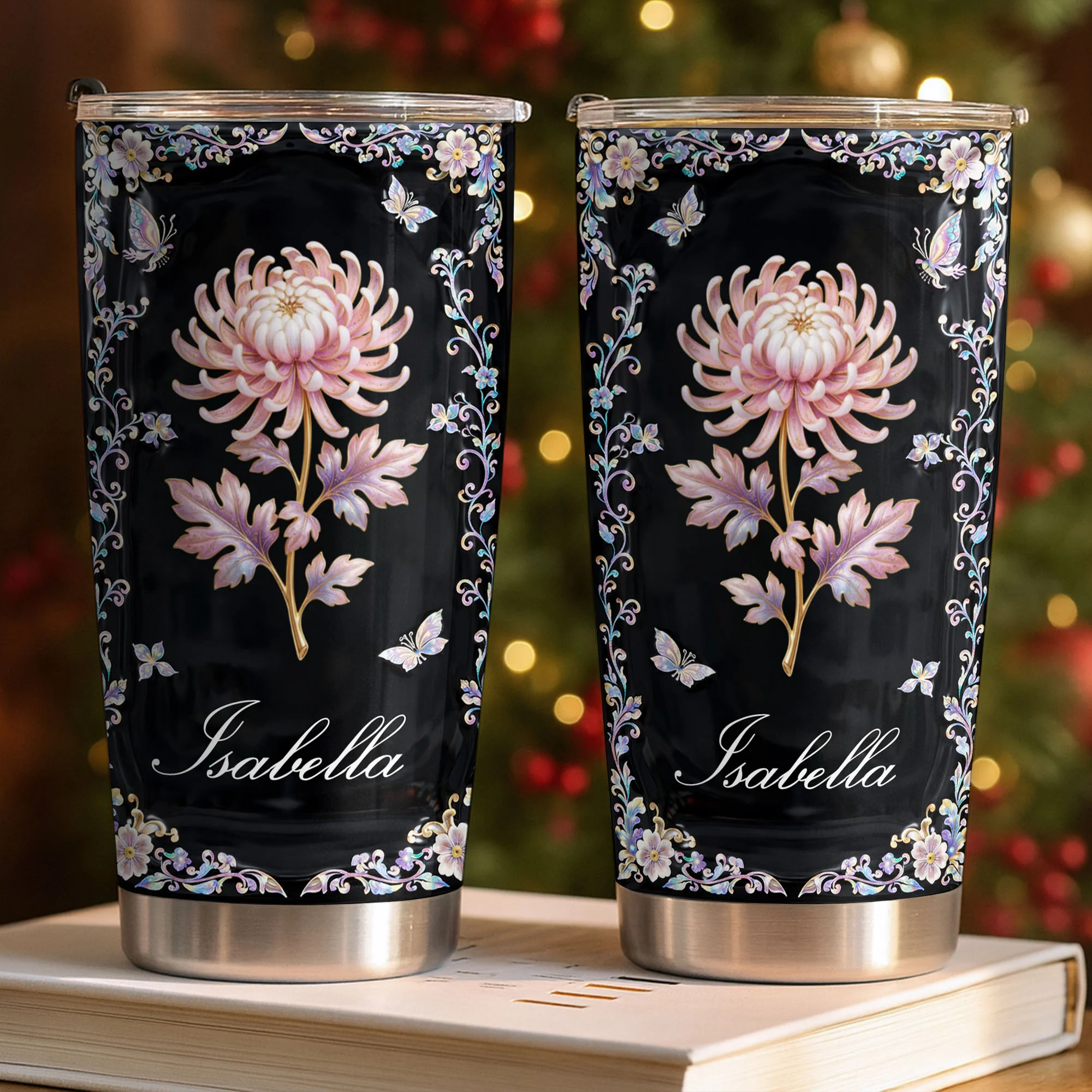 A Beautiful Bloom For A Soul That Shines Bright Chrysanthemum Flower - Personalized Custom Stainless Steel Tumbler 20oz 30oz - HER007_TB - Image 7
