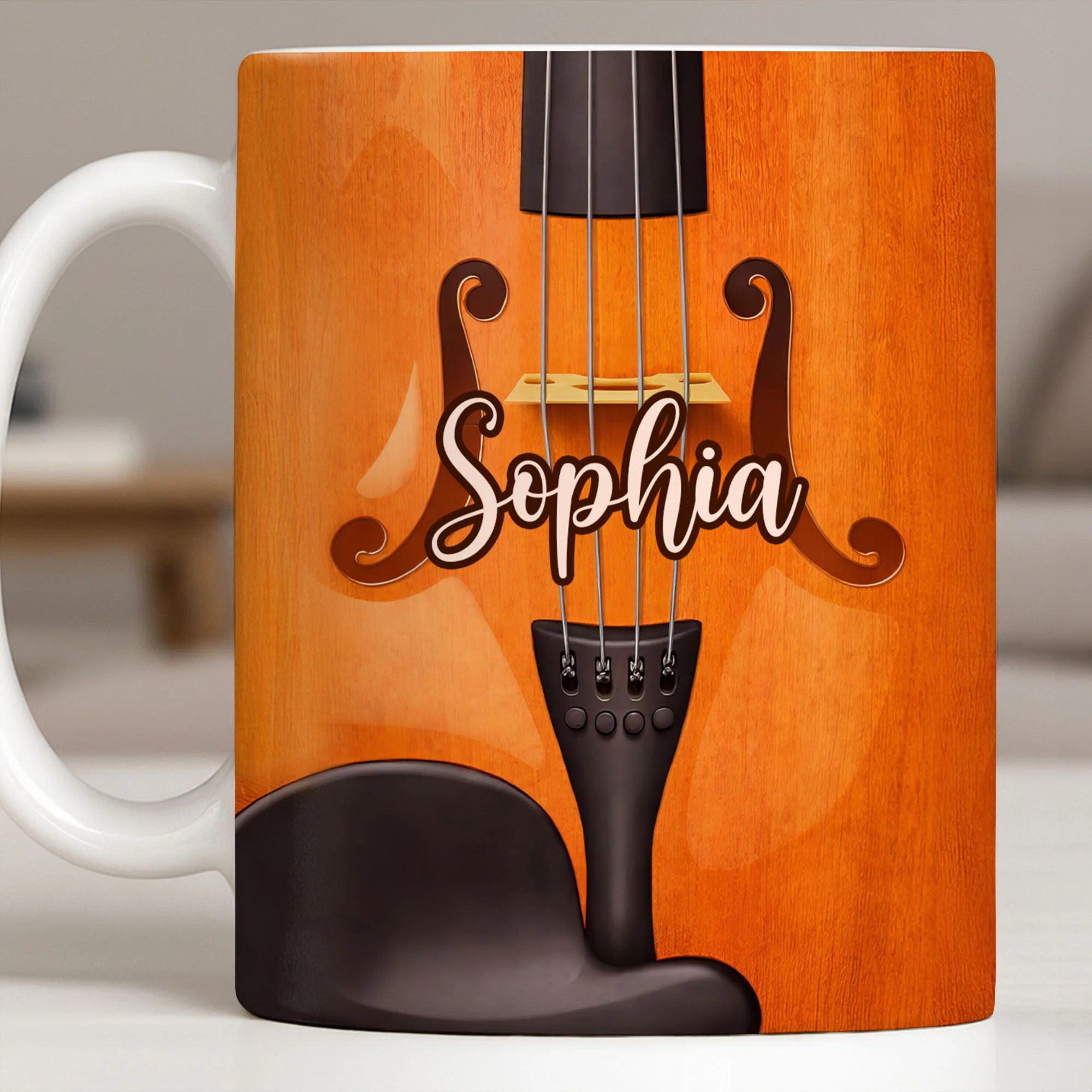 A Beautiful Melody Violin Instrument For Music Lovers - Personalized Custom Coffee Mug - MUSIC020_MG - Image 11