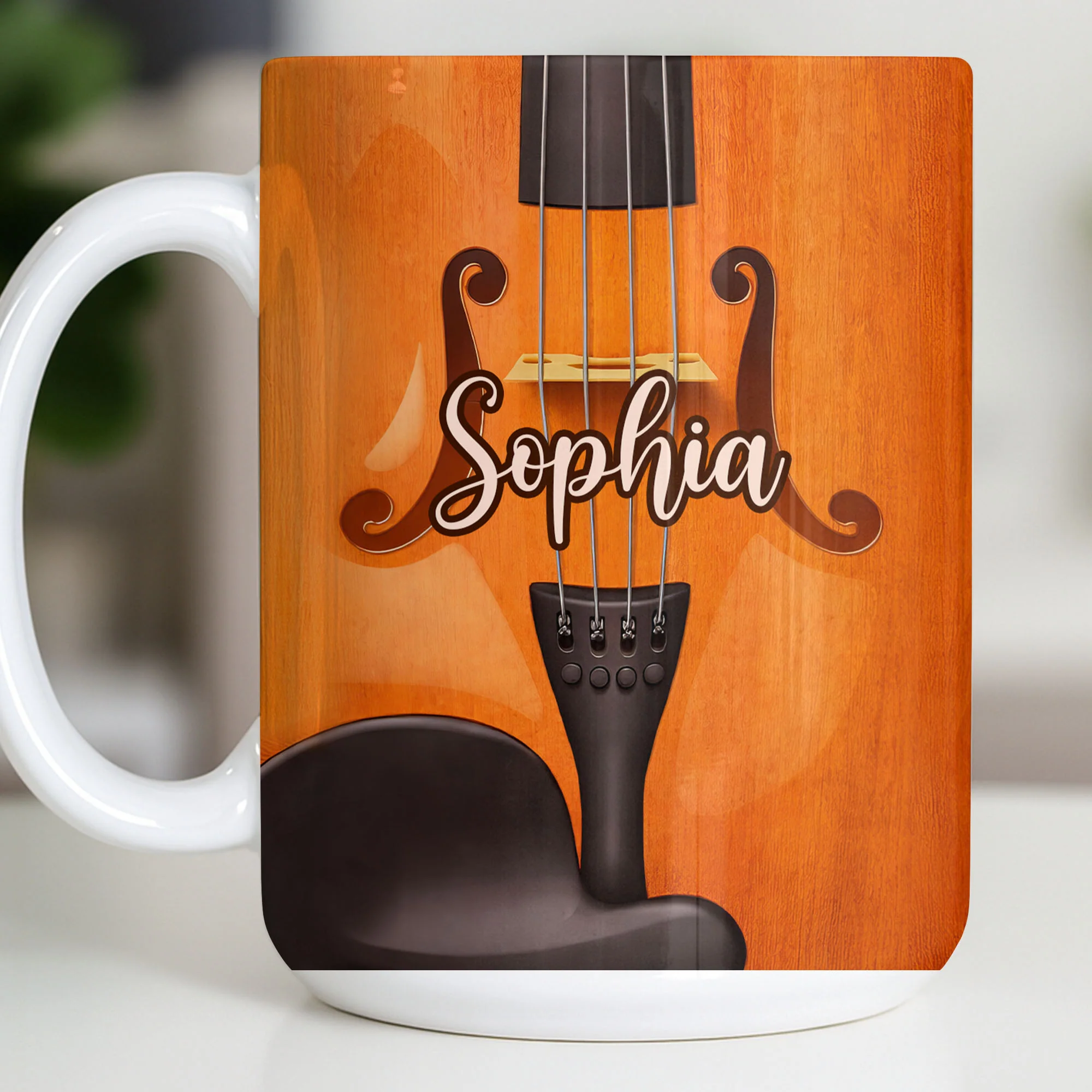 A Beautiful Melody Violin Instrument For Music Lovers - Personalized Custom Coffee Mug - MUSIC020_MG - Image 12