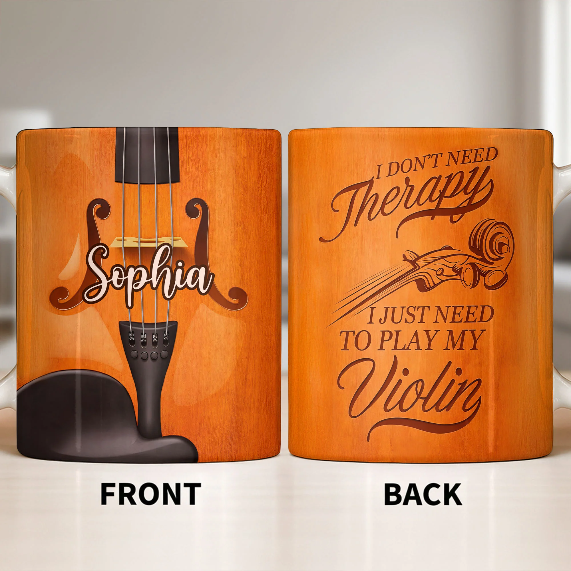A Beautiful Melody Violin Instrument For Music Lovers - Personalized Custom Coffee Mug - MUSIC020_MG - Image 13