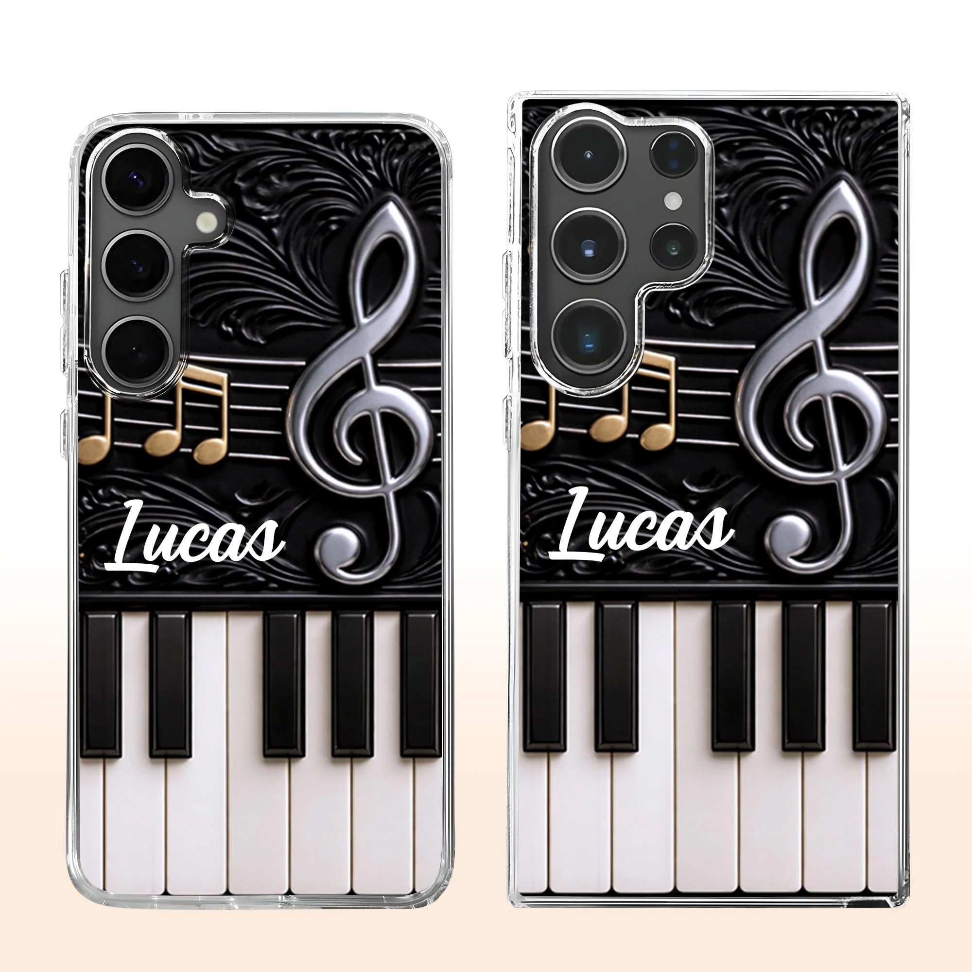 A Life Played In Harmony Piano Keys And Musical Notes Design - Personalized Clear Phone Case - MUSIC024_PHC - Image 10