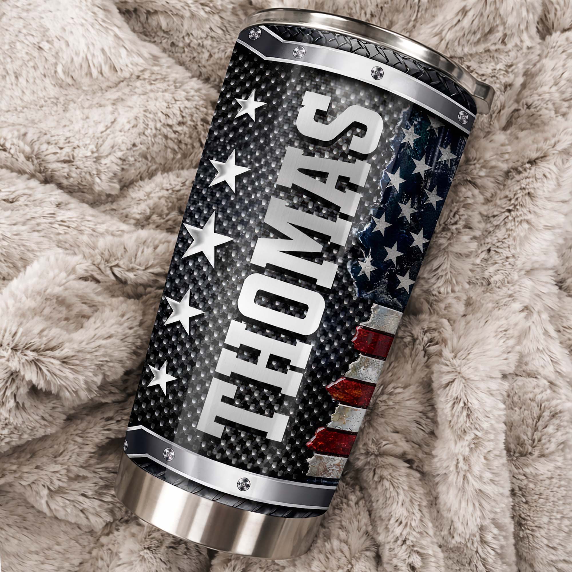 A Master Of His Craft Mechanic Tools And American Flag Design - Personalized Custom Stainless Steel Tumbler 20oz 30oz - JBS131_TB - Image 4