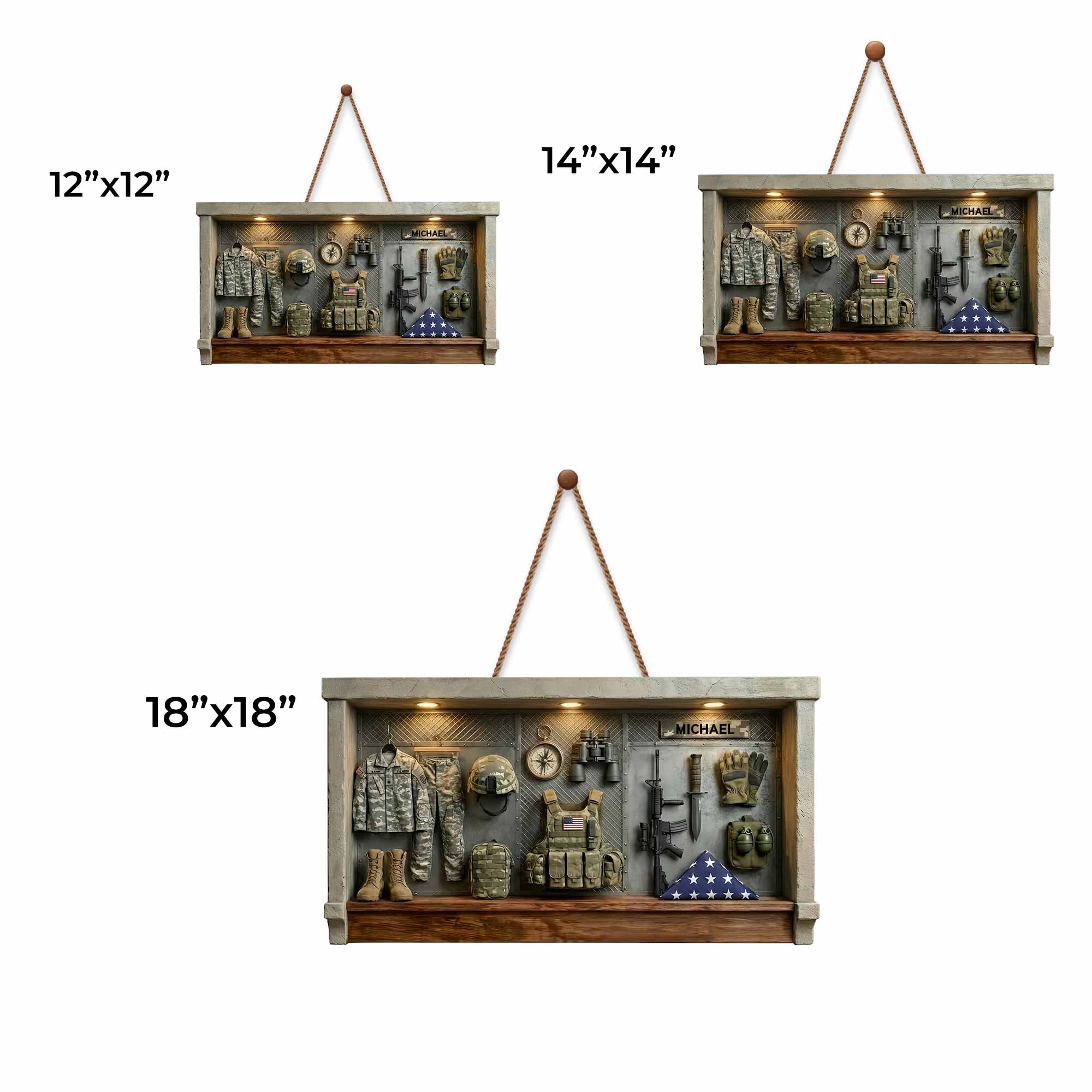 A Tribute To The Brave Military Uniform And Tactical Gear - Personalized Custom Shaped Wood Sign - VTR003_WSIGN - Image 6