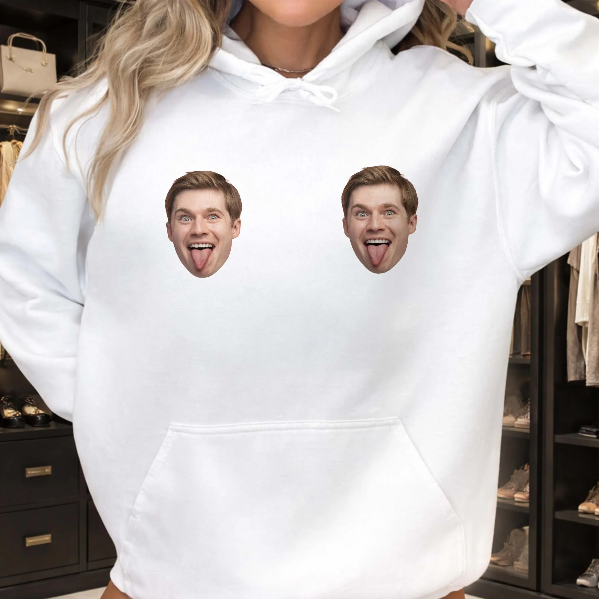 Always Carry Your Favorite Person Custom Face Photo Funny Shirt - Personalized Custom Unisex T-shirt, Hoodie - CPL1410_WBAS - Image 3