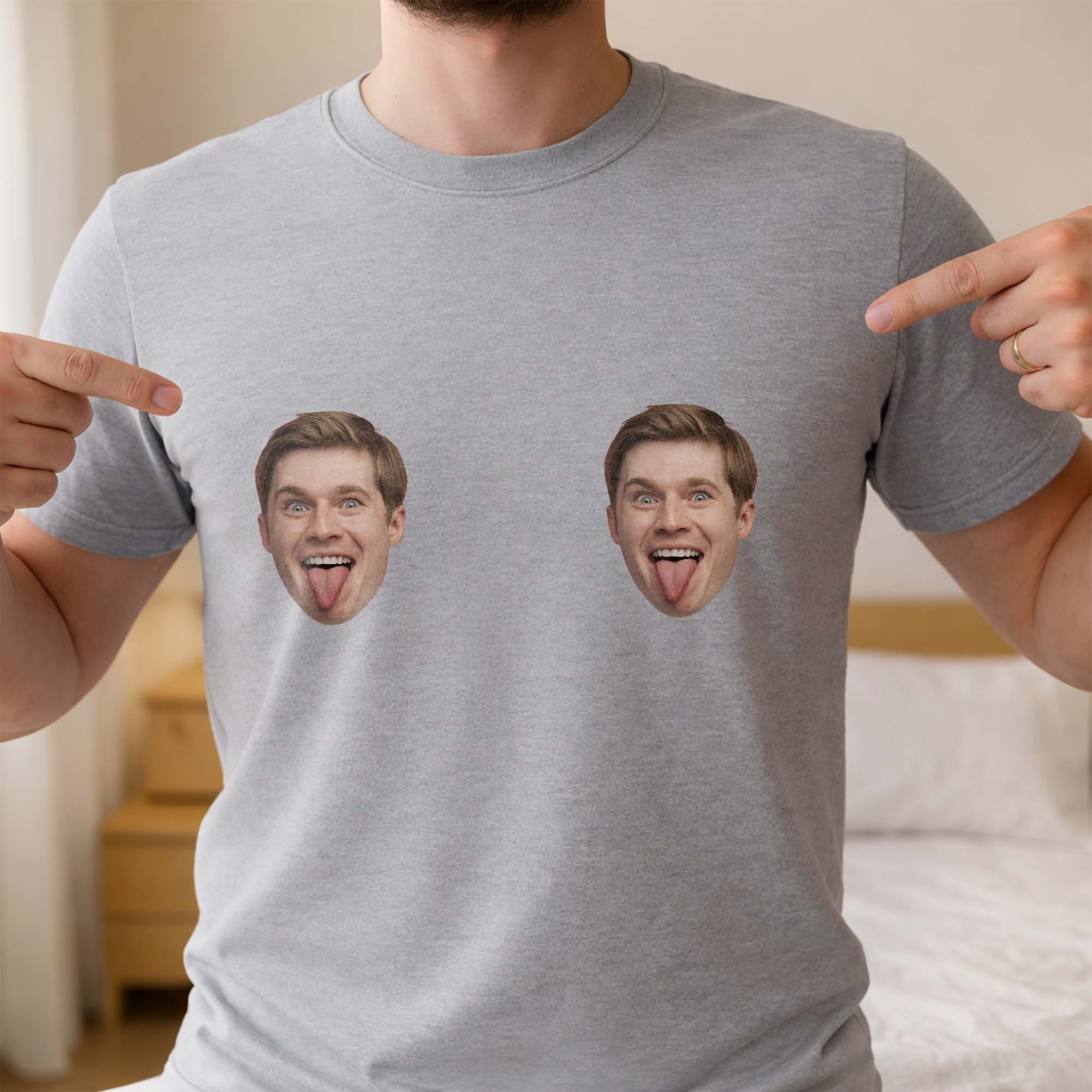 Always Carry Your Favorite Person Custom Face Photo Funny Shirt - Personalized Custom Unisex T-shirt, Hoodie - CPL1410_WBAS - Image 4