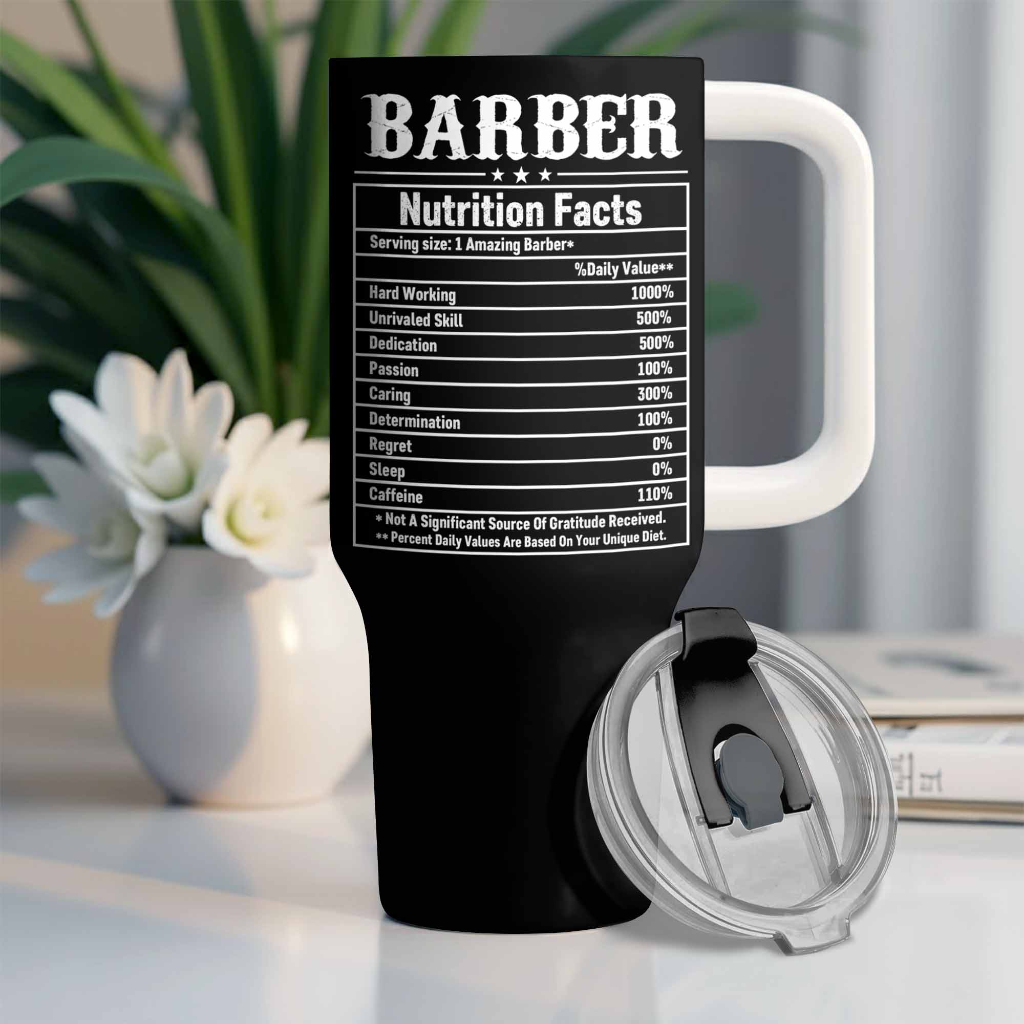 Barber Nutrition Facts Amazing Barber Chair And Tools Design - Personalized 40oz Tumbler With Straw - JBS133_TBS - Image 9