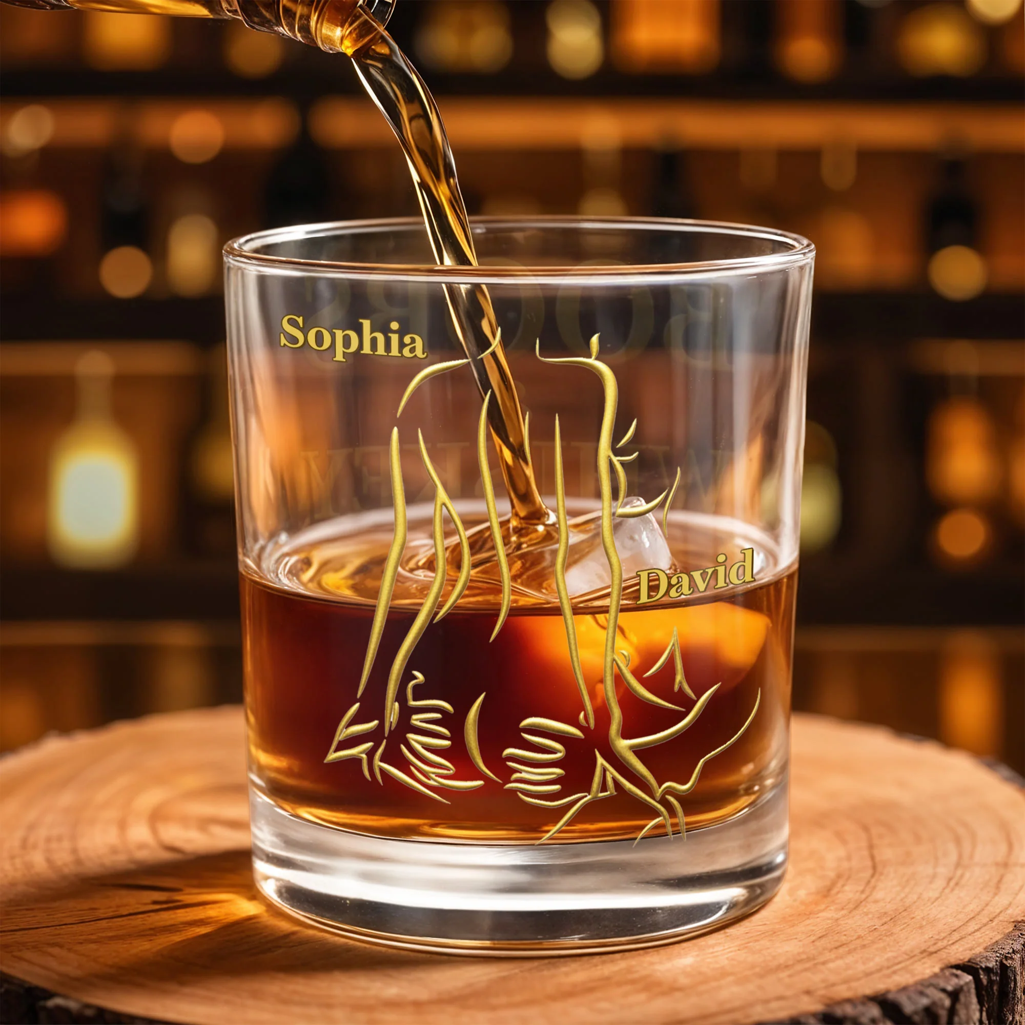 Boobs And Whiskey Make Everything Better Artistic Female Body Design- Personalized Custom Whiskey Glass - CPL1404_RWG - Image 5
