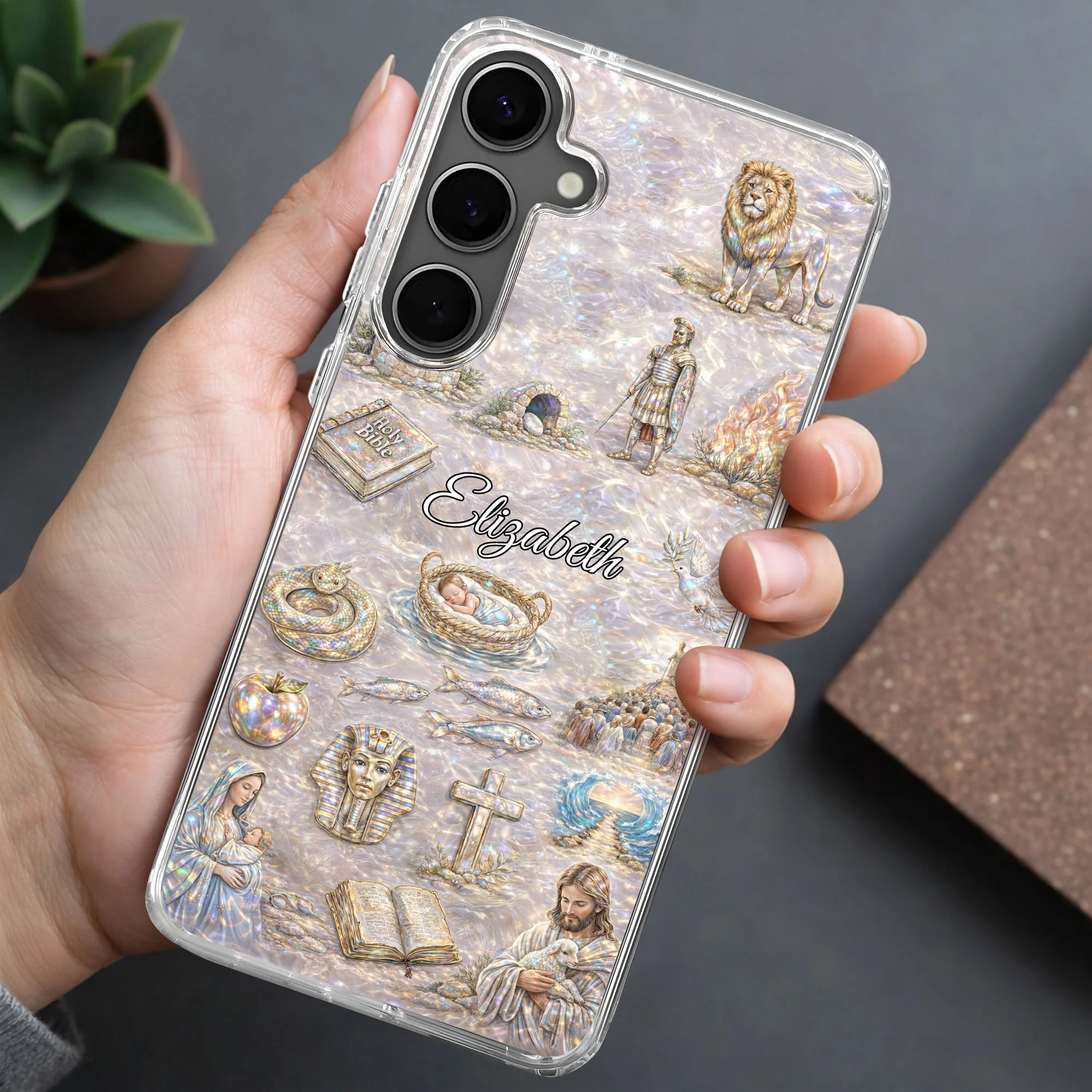 Divine Journey Through Faith With Holy Bible And Sacred Symbols - Personalized Clear Phone Case - FTH130_PHC - Image 8