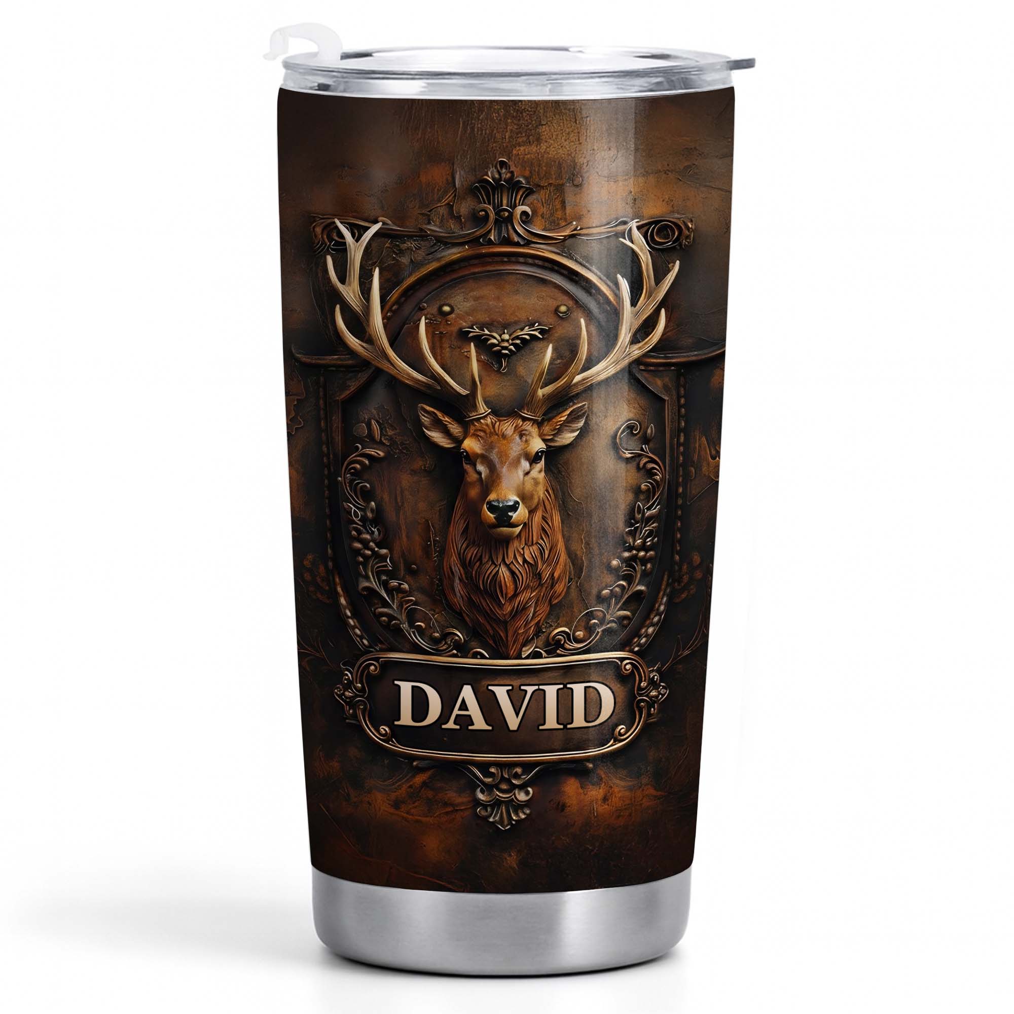 Embrace The Spirit Of The Wild Majestic Deer With Ornate Frame - Personalized Custom Stainless Steel Tumbler 20oz 30oz - HOB134_TB - Image 13
