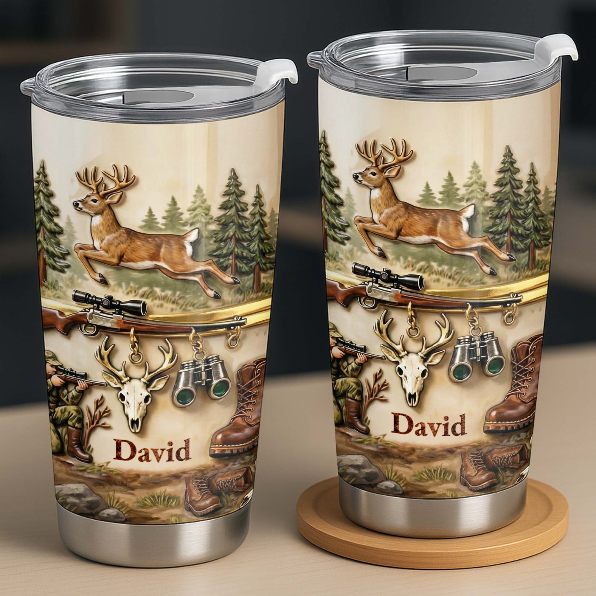 Hunting Is Not Just A Sport With Deer And Rifle Gear - Personalized Custom Stainless Steel Tumbler 20oz 30oz - HTG006_TB - Image 3