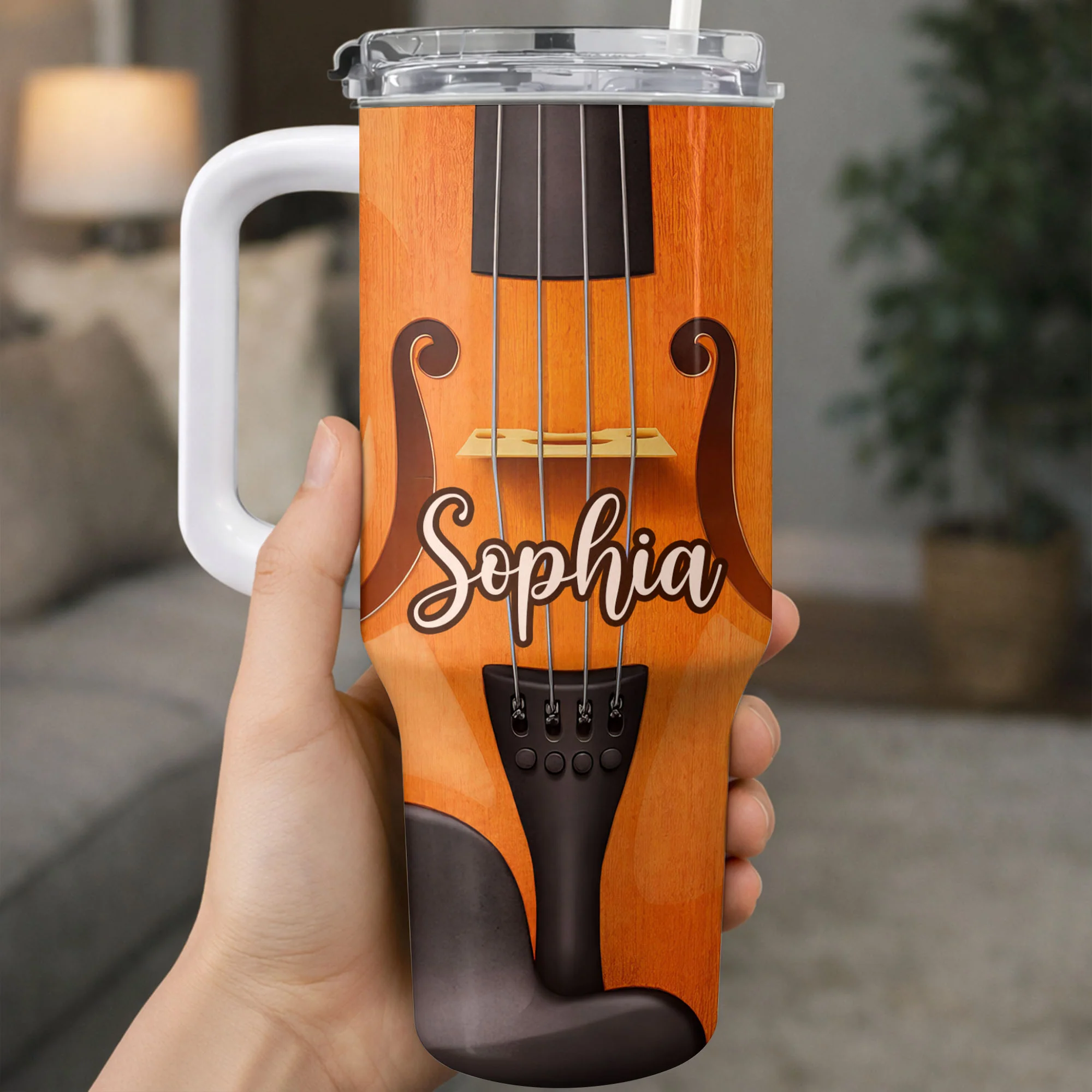 I Don't Need Therapy I Just Need To Play My Violin Musical Instrument - Personalized 40oz Tumbler With Straw - MUSIC020_TBS - Image 14