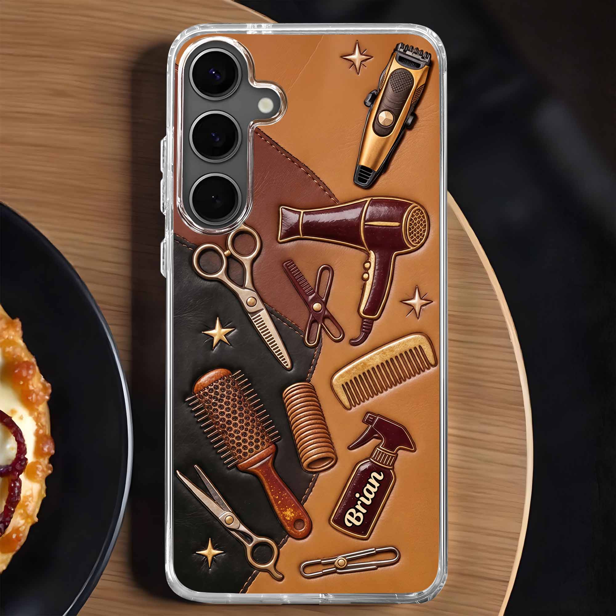 Master Of The Craft Barber Tools And Scissors Design - Personalized Clear Phone Case - HAIR013_PHC - Image 7