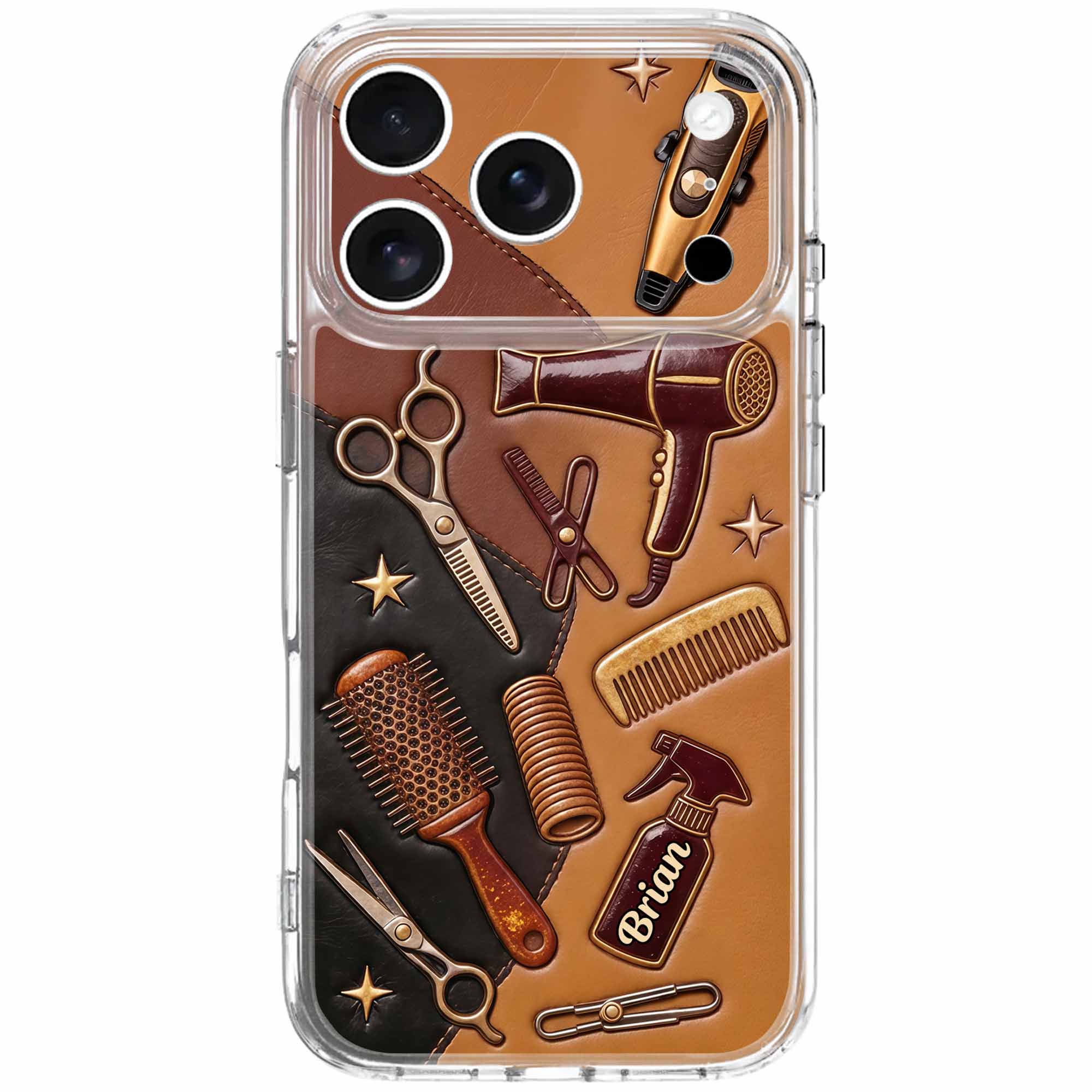 Master Of The Craft Barber Tools And Scissors Design - Personalized Clear Phone Case - HAIR013_PHC - Image 8