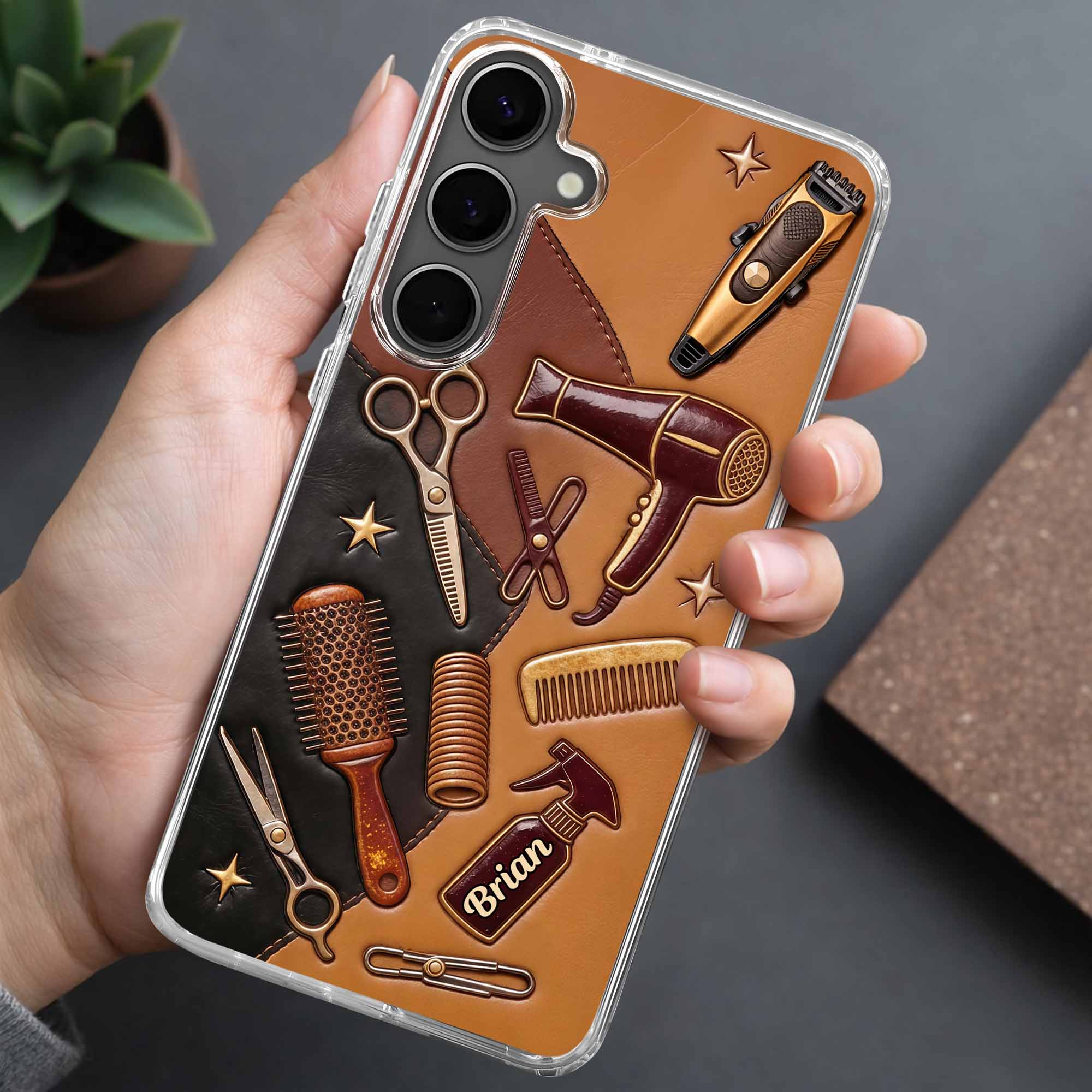 Master Of The Craft Barber Tools And Scissors Design - Personalized Clear Phone Case - HAIR013_PHC - Image 9