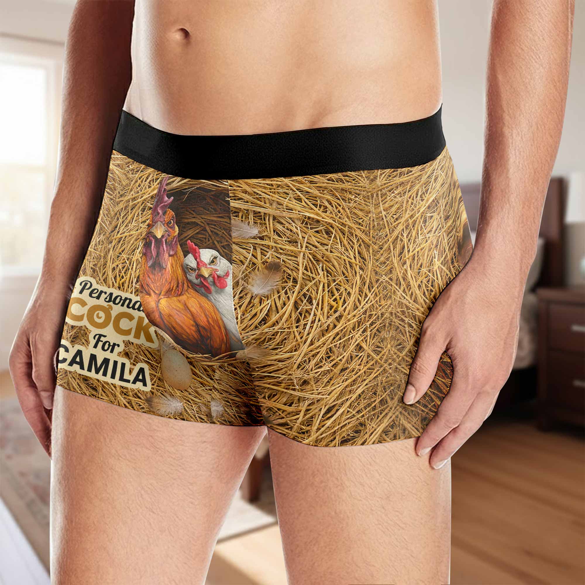Personal Cock For Personalized Rooster Nest And Eggs - Personalized Men's Boxer Briefs - HSB084_MENB - Image 4