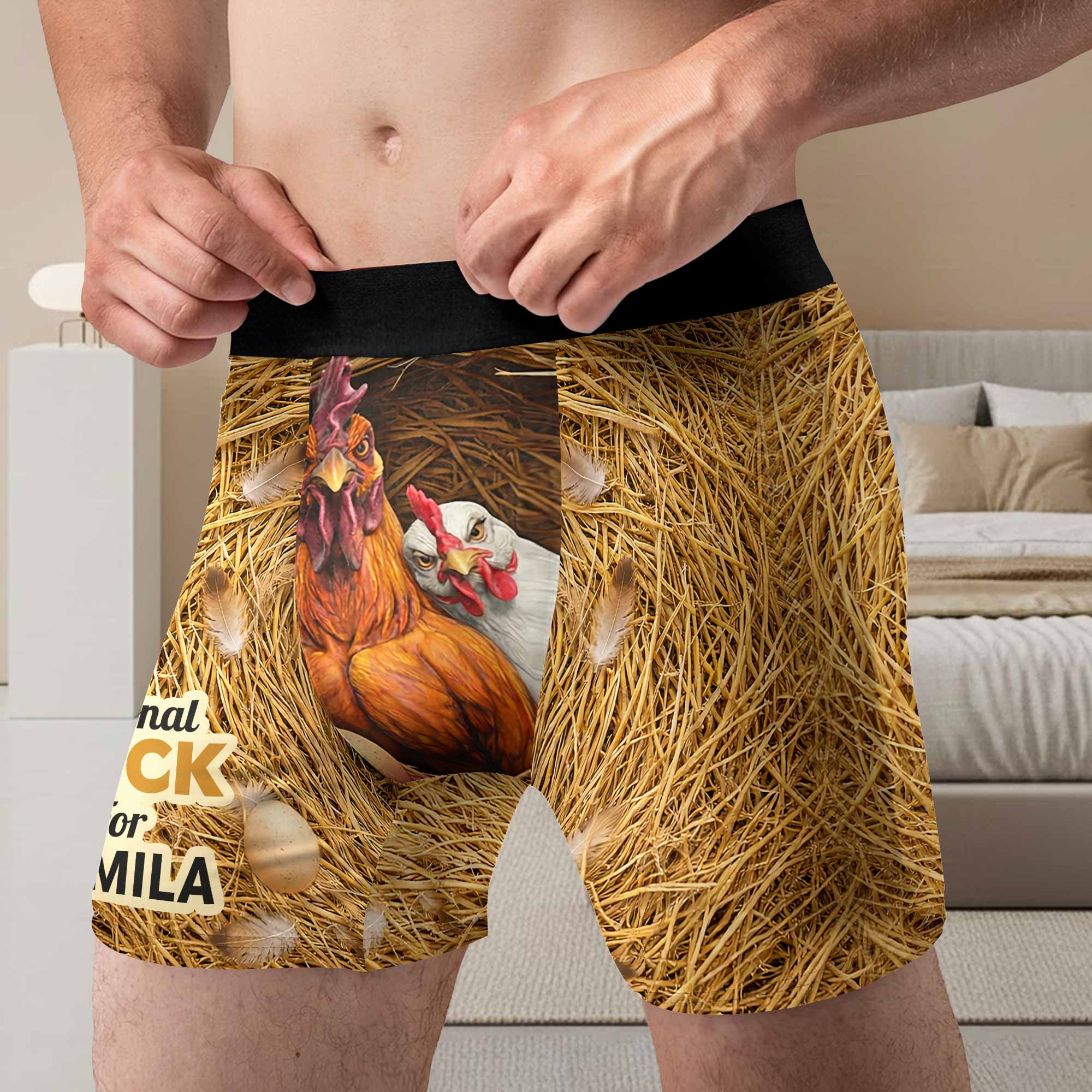 Personal Cock For Personalized Rooster Nest And Eggs - Personalized Men's Boxer Briefs - HSB084_MENB - Image 7