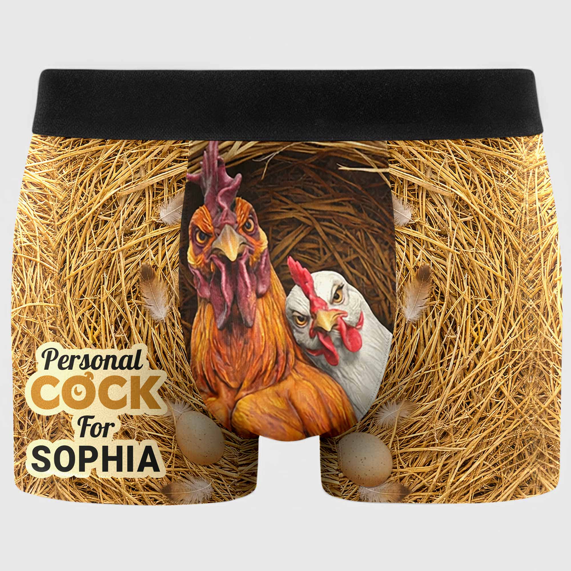 Personal Cock For Personalized Rooster Nest And Eggs - Personalized Men's Boxer Briefs - HSB084_MENB - Image 9