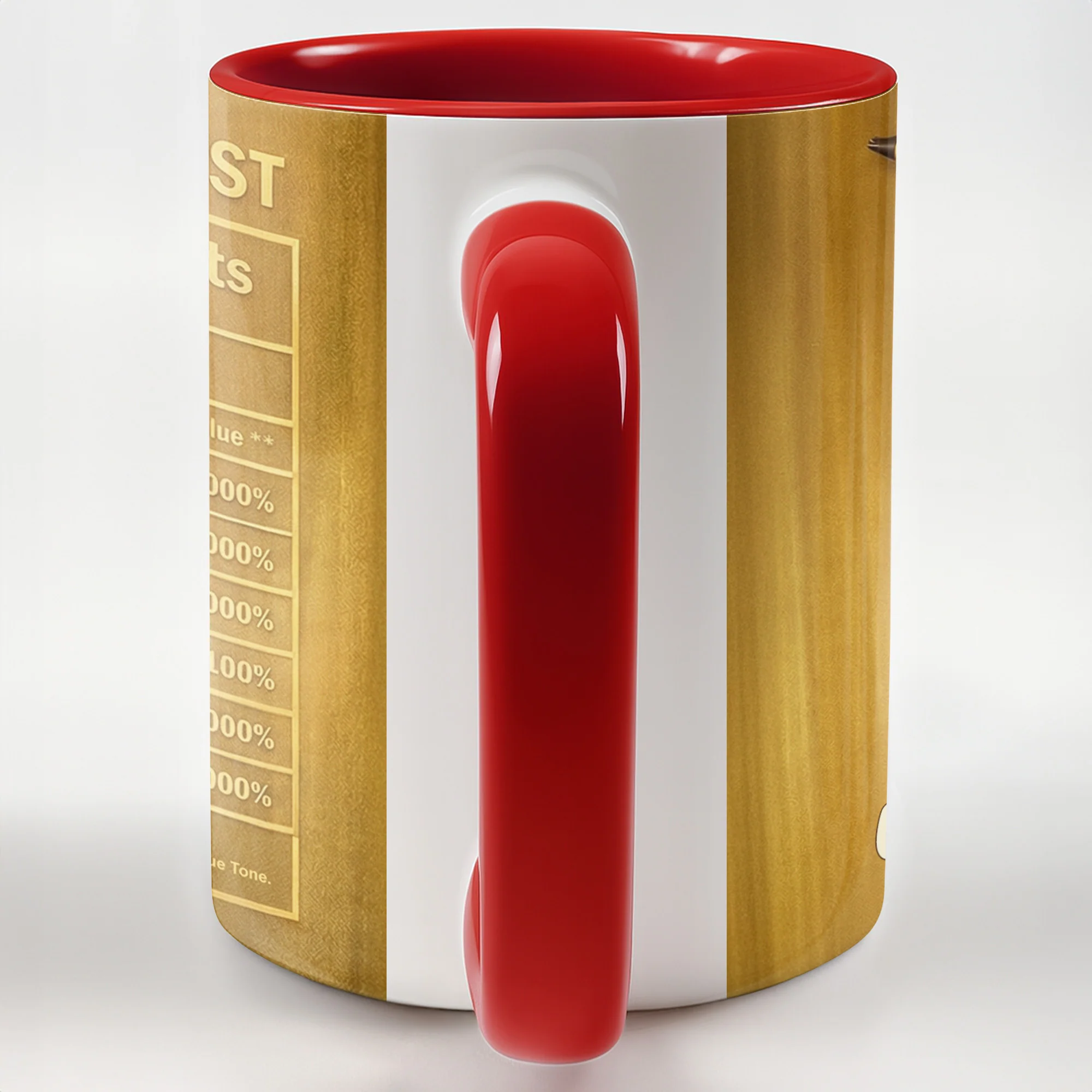 Saxophonist Nutrition Facts Serving Size One Legendary Player Saxophone Design - Personalized Custom Accent Mug - MUSIC031_AMUG - Image 8