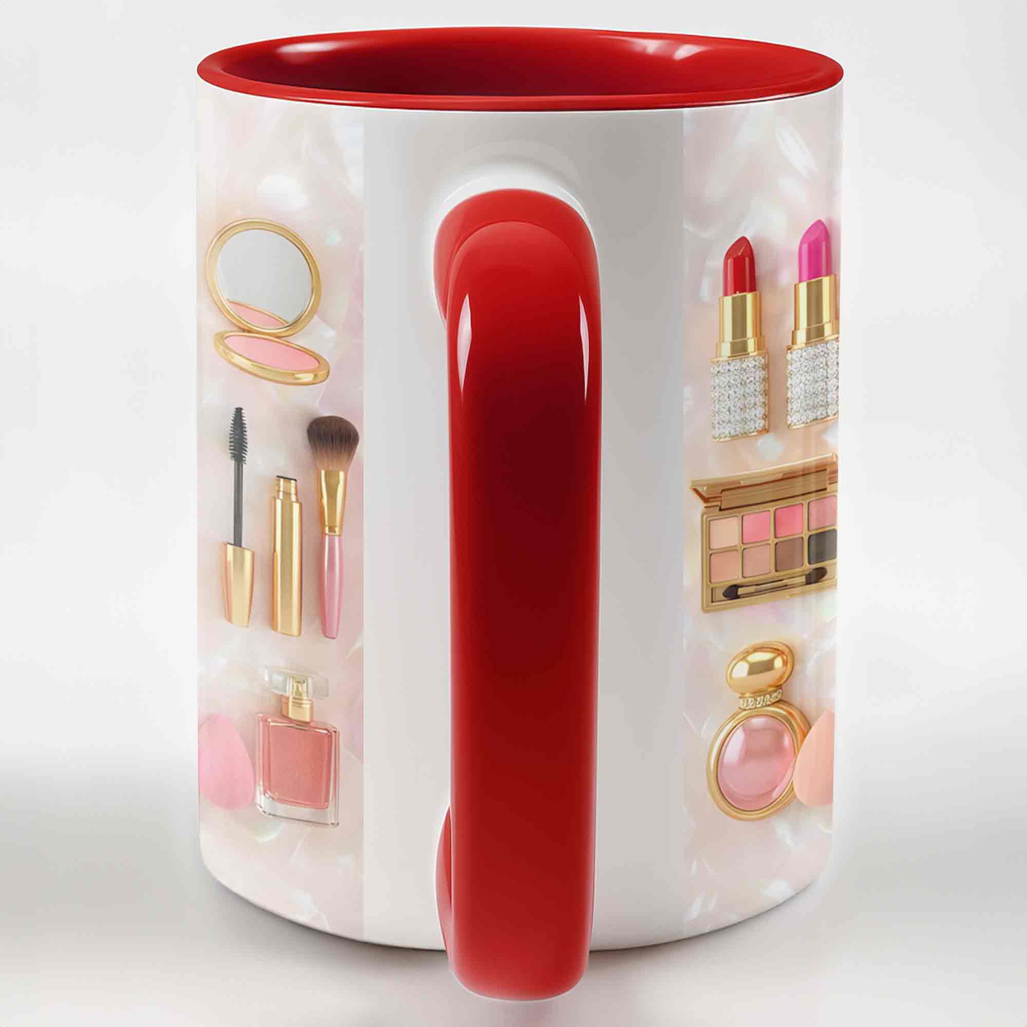 Stay Fabulous And Glamorous Makeup Vanity Accessories Design - Personalized Custom Accent Mug - JBS110_AMUG - Image 11