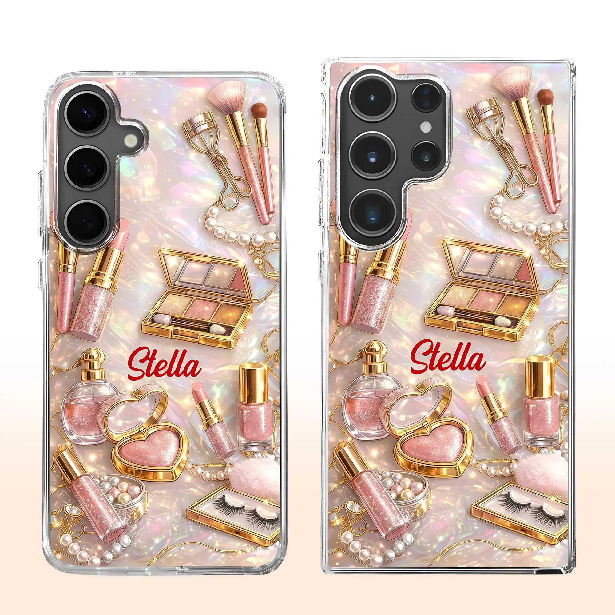 Stay Fabulous With Makeup Brushes And Lipstick Beauty Design - Personalized Clear Phone Case - HOB114_PHC - Image 8