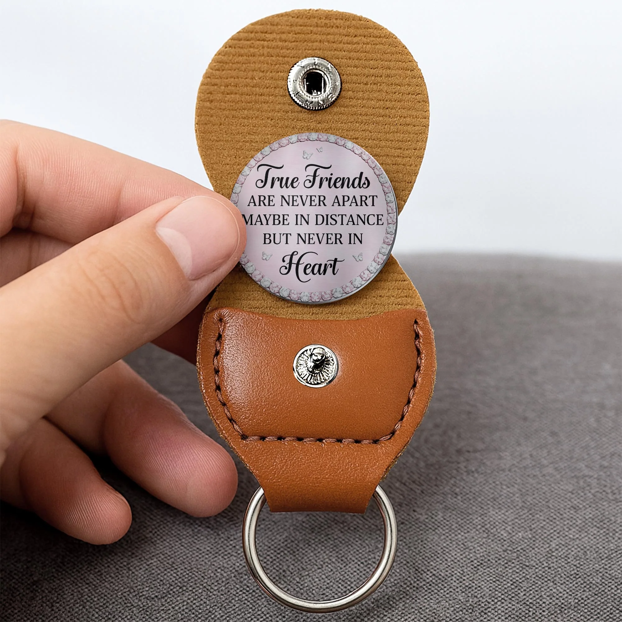 To My Bestie True Friends Never Apart Infinity Flower And Butterflies - Personalized Custom Pocket Hug - BST542_HTOK - Image 8