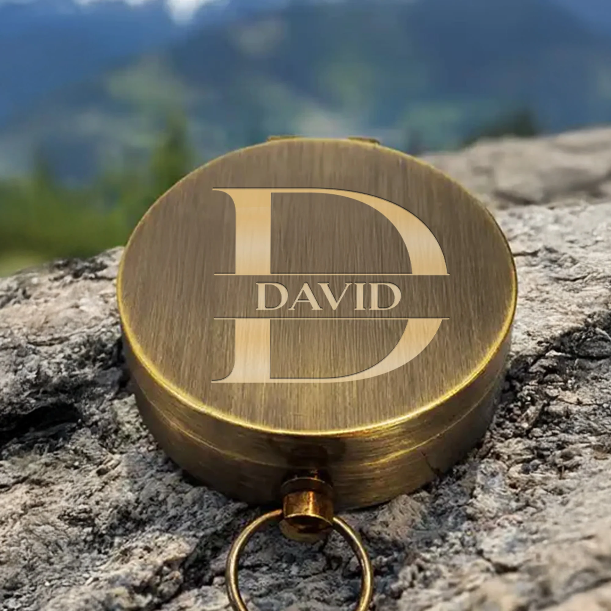 To My Brother Always Remember Personalized Monogram Compass Rose - Personalized Engraved Brass Compass - BRT012_ECPASS - Image 5