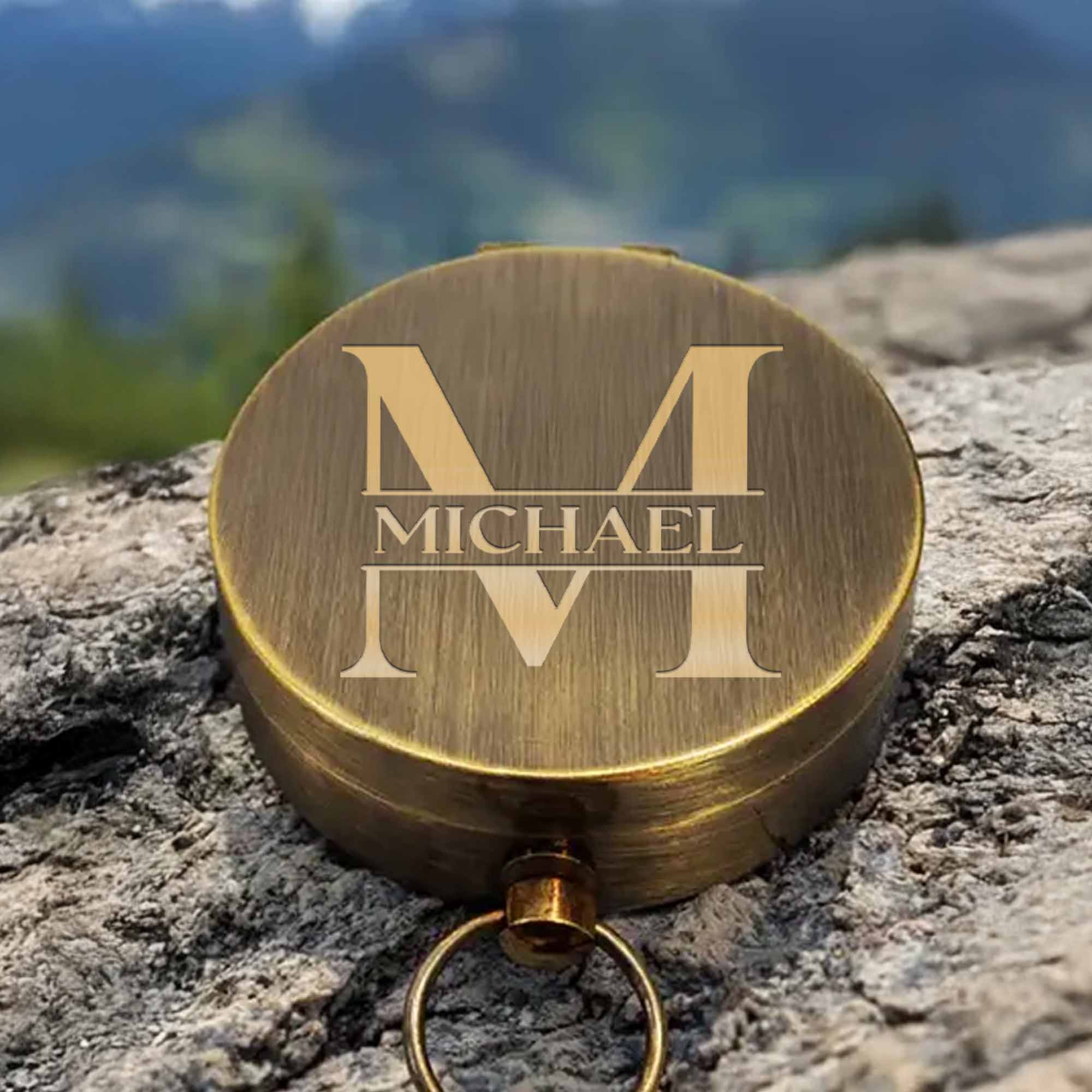 To My Husband Never Forget I Love You Heart And Swirl Engraving - Personalized Engraved Brass Compass - HSB087_ECPASS - Image 4